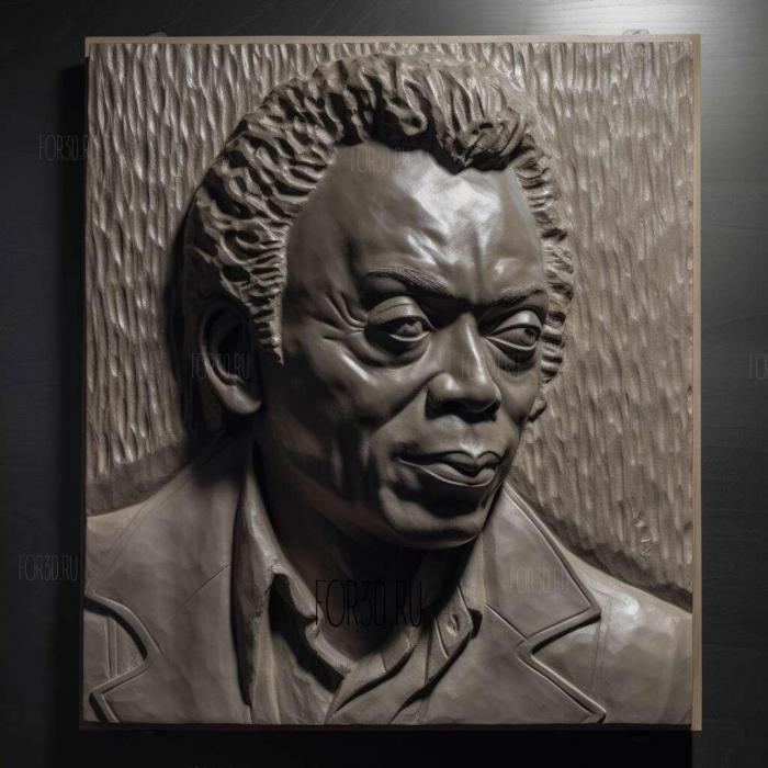 miles davis 3 stl model for CNC